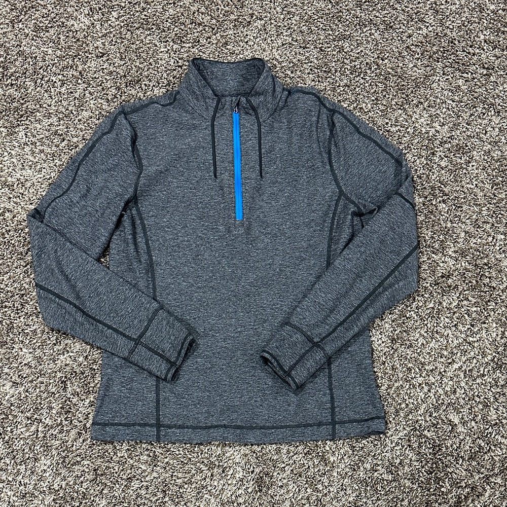 Men’s Lululemon Quarter-Zip Pullover with Blue Accent